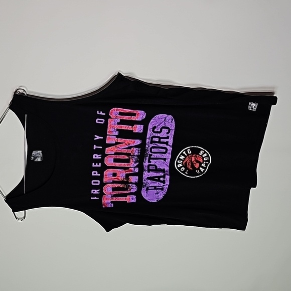 NBA Toronto Raptors large black and purple tank top - Picture 2 of 5